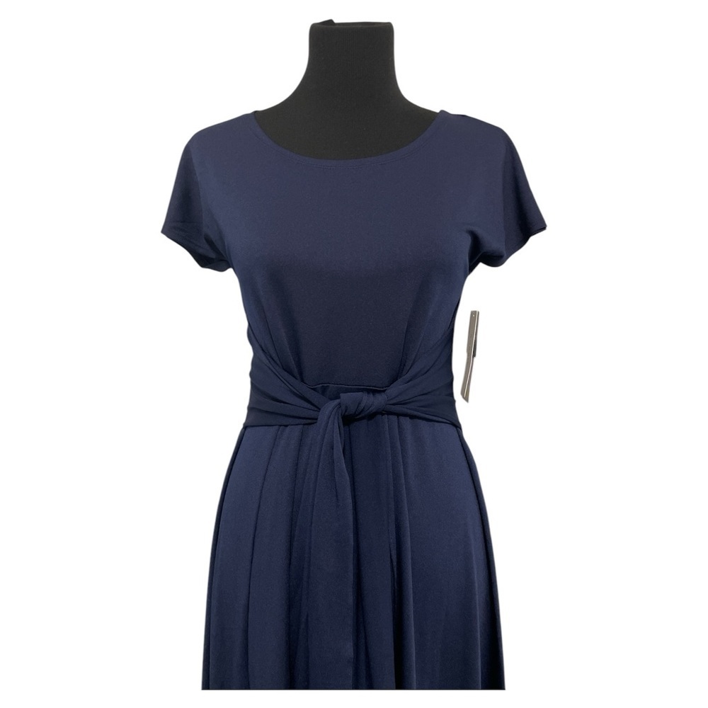 Blue A-Line Midi Dress NWT - Picture 2 of 3